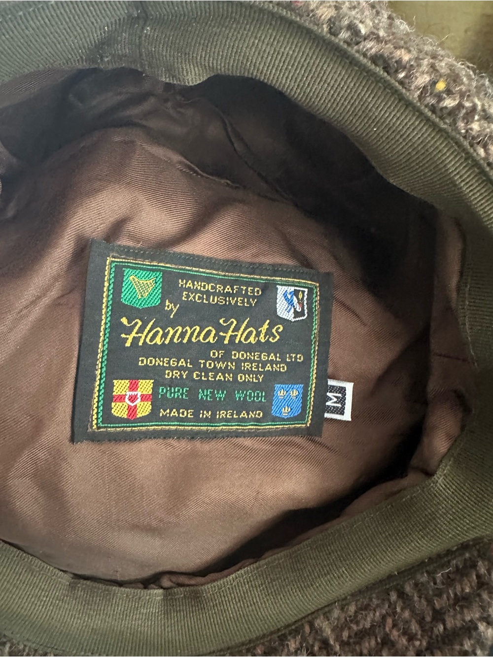 🌳 “Hanna Hats” ~ Brown Tweed Newsboy Cap - Picture 6 of 13